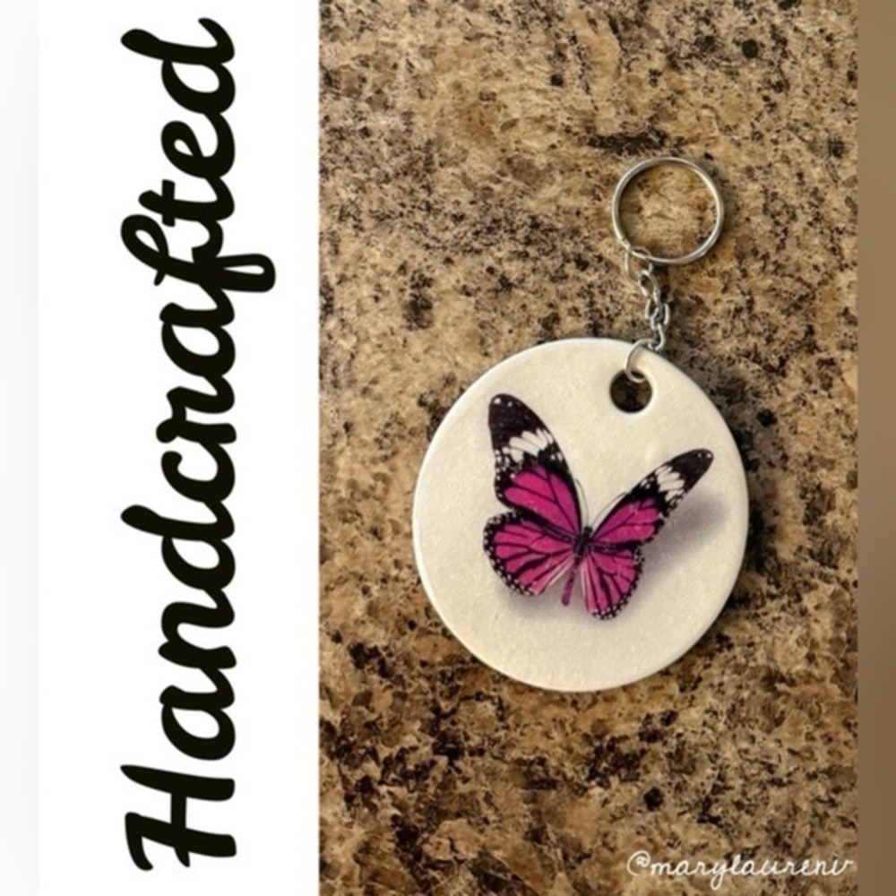 ❤️Handcrafted Butterfly Keychain